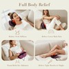 Back Massager with Heat,Shiatsu Pillow for Body Pain Relief Purple