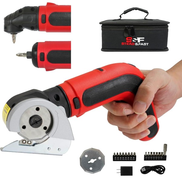 S&F STEAD & FAST Electric Box Cutter 4V, Cordless Electric