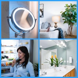 TRIJZHOU E12 Candelabra LED Light Bulbs 3W 25W Equivalent, 6000K Daylight White 350LM, E12 Kx 2000 for Ceiling Fan Dryer Drum, Refrigerator, Night Light, Pack of 5