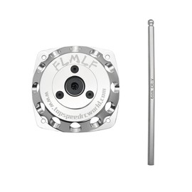 FLMLF Aluminum Silver Roto Starter Kit Fit for 23CC-30CC Engine 1/5 HPI KM Rc Buggies Baja Rovan GoPed FG Losi 5ive T RedCat