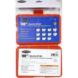 Warrior 100 Piece Security Bit Set