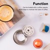 Reusable Coffee Pods Adapter, Stainless Steel Coffee Capsule Converter Holder,