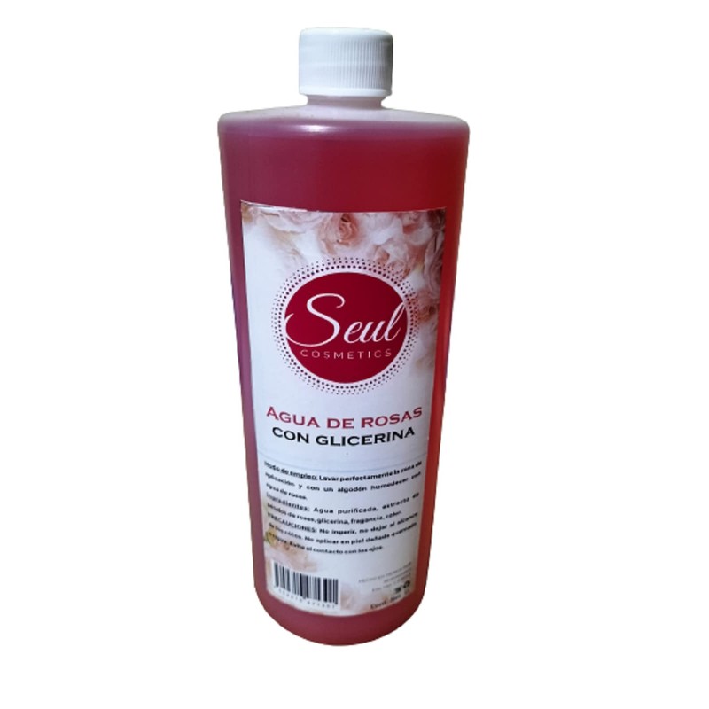 Agua de rosas y glicerina piel cansada tónico facial y