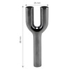 Double Snorter, Metal Tube, Double Tube, Length 68 mm