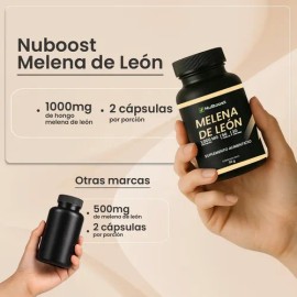 Suplemento En Cápsula Nuboost 30 Días Melena De León De Nuboost Melena De León Puro 60 Caps X 500mg                                                   