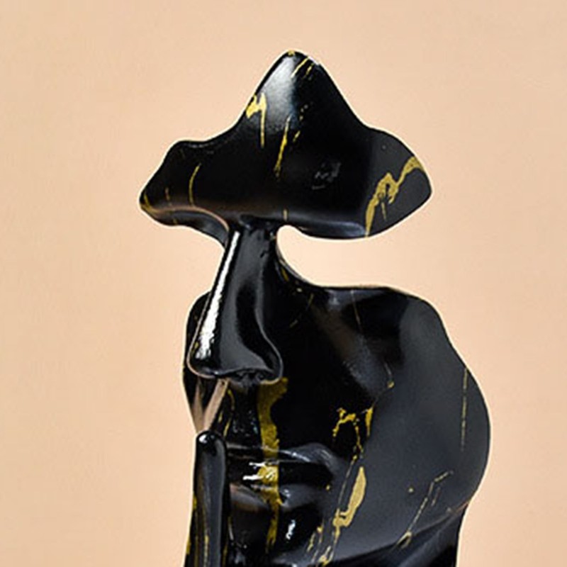 Thinker Statue Vivid Shape Compact Synthetic Resin Attractive Decorative Silence