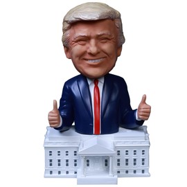 Proud Patriots - 47th President Trump 2025 White House Bobblehead - Perfect Political Gift for Trump Supporters and Patriotic Americans