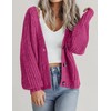 Zeagoo Cropped Sweaters for Women 2025 Fall Button Down V