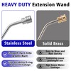 FIXFANS Pressure Washer Wand 45 Degree, Curved Extension Wand 15