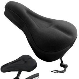 Bicycle, Saddle Cover, Super Thick, No Butt Pain, Memory Foam, Shock Absorbing, Perfect for Work or School, Road Bike/Mountain Bike (B)