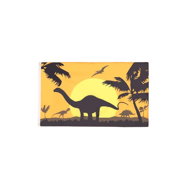 AZ FLAG - Flagge Dinosaurier-Silhouette - 150x90 cm - Dinosaur