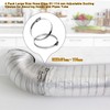 5 Pack Hose Clamps 91-114mm Adjustable Pipe Clamps for Fixing