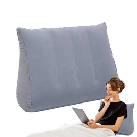 Travel Wedge Pillow for Sleeping,Wedge Cushion - Ergonomic Soft Support Cushion Backrest for Sitting Reading Pregnancy Reflux