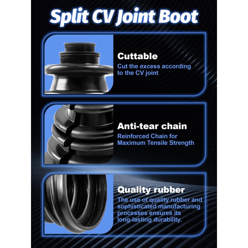 CVS18 CV Boot Split Constant Velocity Joint Gaiter Boot Replacement