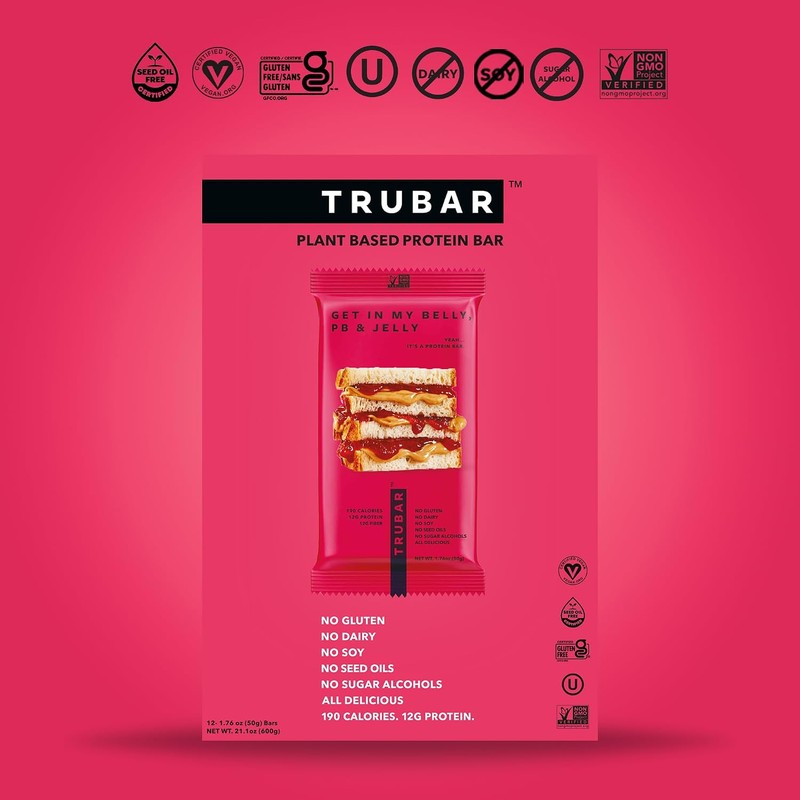 TRUBAR- “Barra de Proteína Vegana, Get In My Belly PB