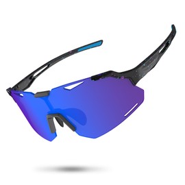 AJBAY Polarized Sports Sunglasses UV400 Lightweight TR90 Frame Running Baseball Glasses for Men Women Driving Fishing Cycling