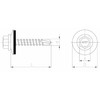SS8® 25 x 35mm Screws Hex Head Self Tapping Roofing