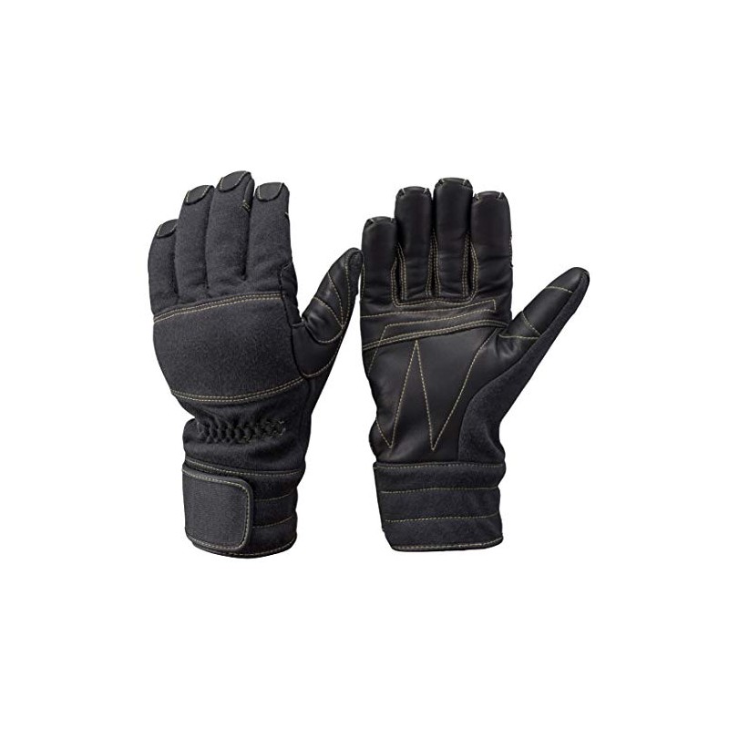 TONBOREX K-A181 Waterproof Model, Kevlar Fiber, Fireproof Gloves, Black, M,