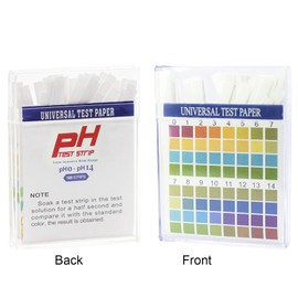 EasyULT 100 Strips pH 1-14 Test Paper Extensive Test Paper, Litmus Paper Water Soil Testing Kit, Universal pH Balance Test Strips for Urine Saliva Drinking Water Pool Spa Soap Soil pH Monitoring