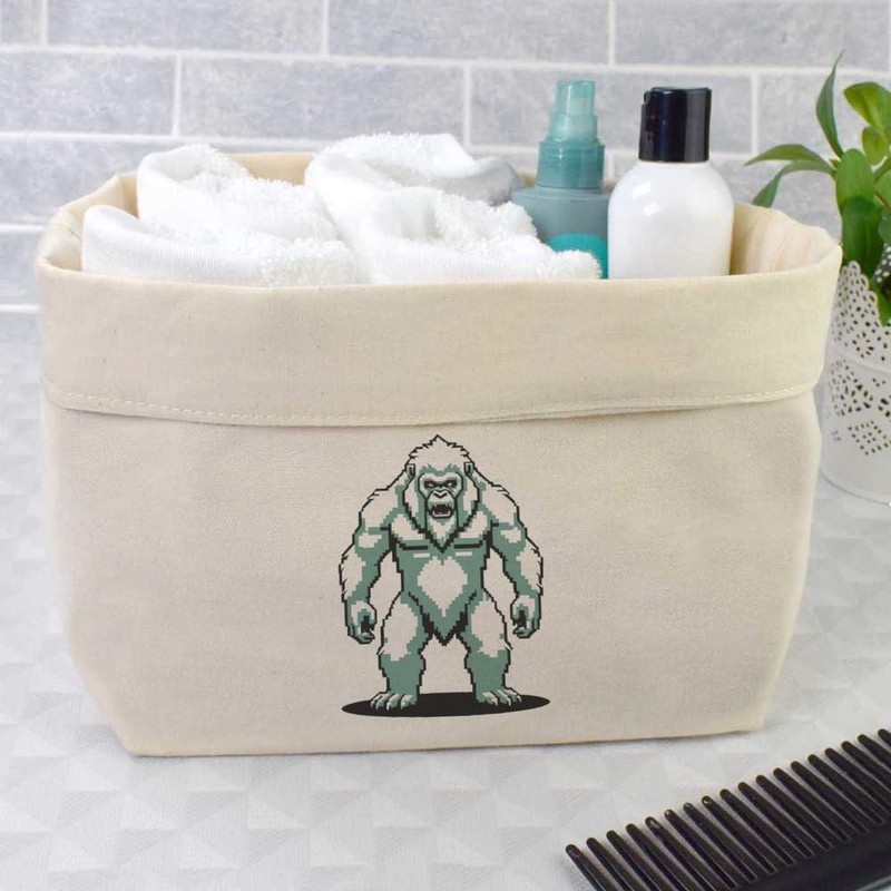 Large 'Elusive Yeti' Canvas Organiser/Storage Bag (OR00034746)