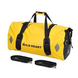 Waterproof Bag 55L 66L 77L Motorcycle Dry Duffel Bag for Travel,Motorcycling, Cycling,Hiking,Camping (77L, Yellow)