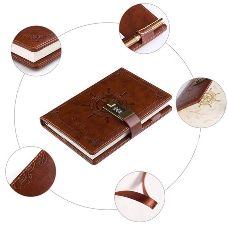 Vogueing Tool B6 Journal Vintage Rudder Leather Journal Diary Notebook