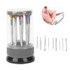 9pcs Screwdriver Set Flathead CrossHead Screwdrivers Kit with Rotating Base