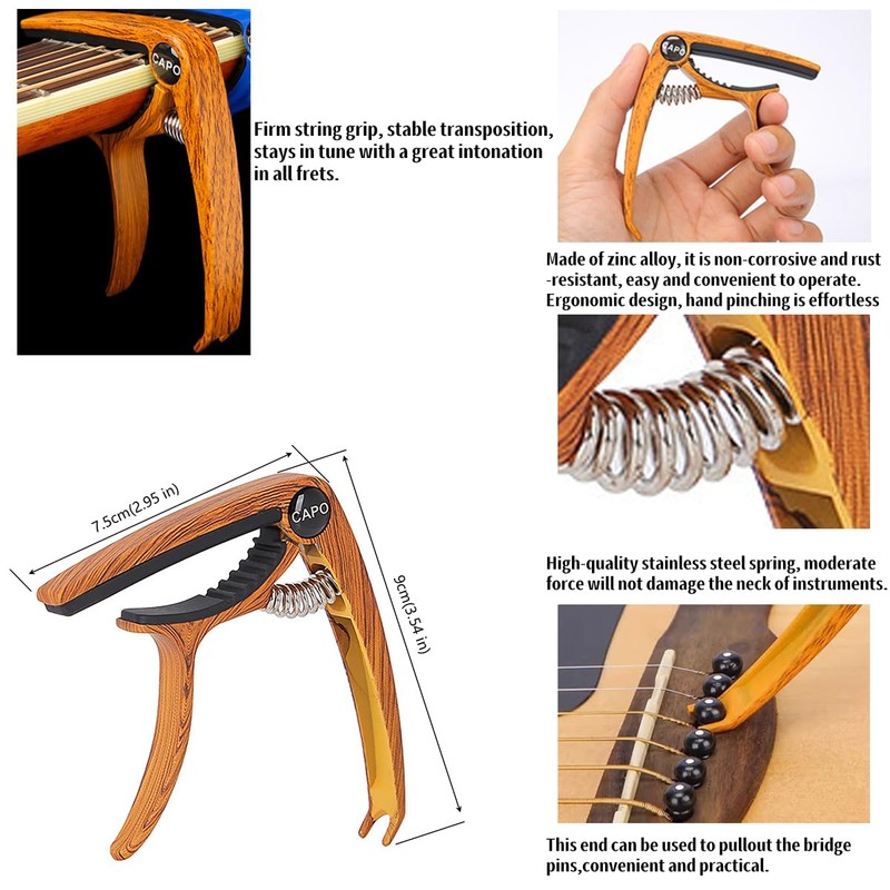 RockCheems Guitar Accessories for Beginners - 1 Ukulele Bass Guitar