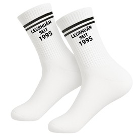 Gift 30th Birthday, 30th Birthday Men's Socks EU 38-45, Gift 30th Birthday Man, Funny 30th Birthday Men's Tennis Socks, for 30s Birthday Men and Women