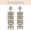 LADY&HOME Bride Earrings, Bride Beaded Earrings Bachelorette for Bride to