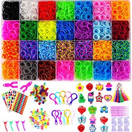 YITOHOP 12080+ Loom Bands Kit, Rubber Bands for Bracelet Making Kit, DIY Art Craft Loom Bracelet Kit,2026 Creativity Birthday Gift Ideal Christmas Gifts
