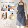 FYZSJWL Women's Waterproof Neck Apron, Solid Color, With Pockets, Wrinkle