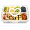 Snackle Box Container, 8 Removable Snack Containers with Lid