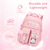 Lingletu Cute Backpack with Cute Plush and Rabbit Plush Accessories