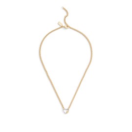 COACH Women's Signature Carabiner Heart Pendant Necklace