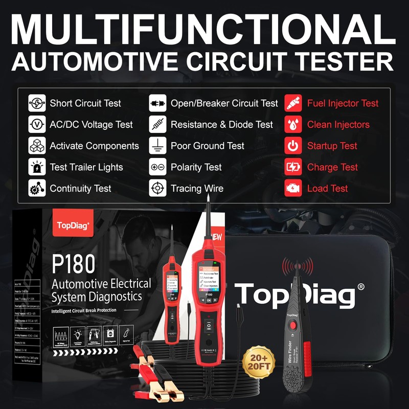 Circuit Breaker Finder Tool, Battery Tester, AC DC Voltage Tester,