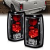AmeriLite Black Euro Tail Lights for 1986-1993 Mazda B2000 Seried