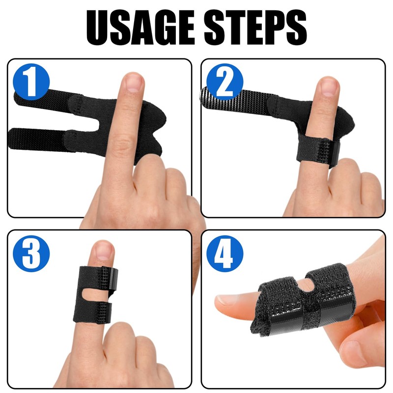 Trigger Thumb Splints, Finger Splint for Broken/Straightening/Arthritis, Breathable Thumb Brace