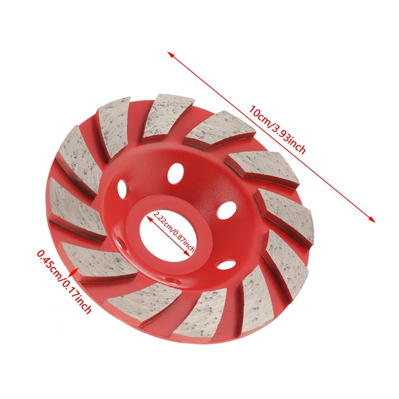 1 Piece 100mm Diamond Segment Grinding Wheel for Granite Masonry
