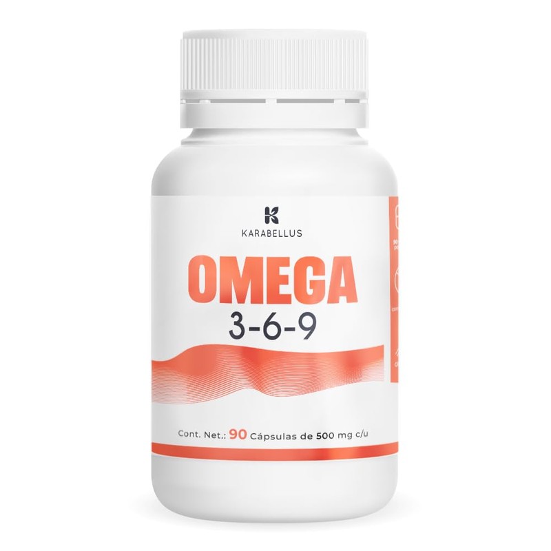 Omega 3-6-9, Cápsulas de 500 mg, 90 Cápsulas por Frasco
