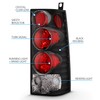AmeriLite Black Replacement Brake Tail Lights Set For Chevy Express