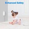 6FT Ultra Flat Plug Dual Extension Cord with 6 Outlets,