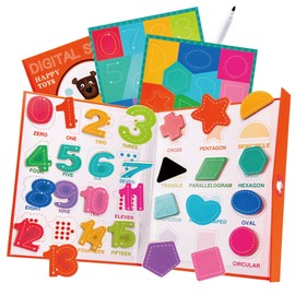 Dr. MUYA® Montessori Toy for 2 3 4 Years, Toddler Toy, Wooden Toys, Educational Toys for 2-3 Year Olds, Fridge Magnets for Kids, Gift for Boys Aged 2-4 Years