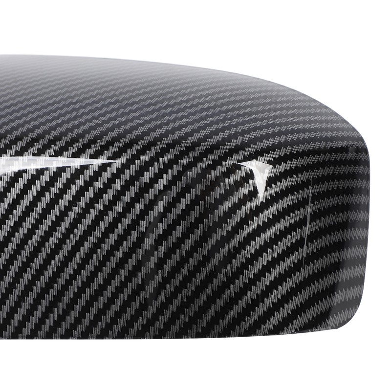 2PCS Side Mirror Cover Left Right Carbon Fiber Pattern 76201