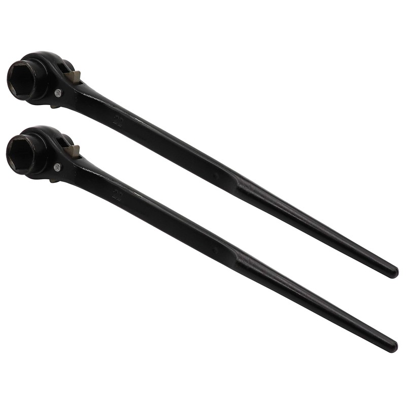 LBY 2-Pack Hexagon Scaffold Quick Wrench, 19mm/22mm Ratchet Spanner Ratcheting