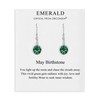 Philip Jones May Birthstone Drop Earrings Created with Emerald Zircondia®