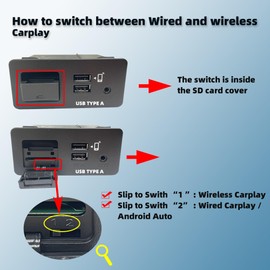 Dasbecan TK78-66-9U0C Wireless Mazda Carplay Retrofit Kit Compatible with Mazda 2 3 6 CX3 CX5 CX9 MX5 2014-2020, Car Play Adapter MZD Connect System (Only Supporting Wireless Carplay NO Android Auto)