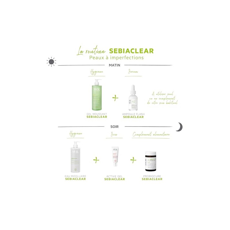 SVR Sebiaclear Mat+Pores Crema Seborreguladora Mate Sebiaclear 40 ml