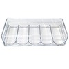 LazTeaSut 2-Pack Clear Acrylic Poker Chip Rack with Lid, 100-Chip