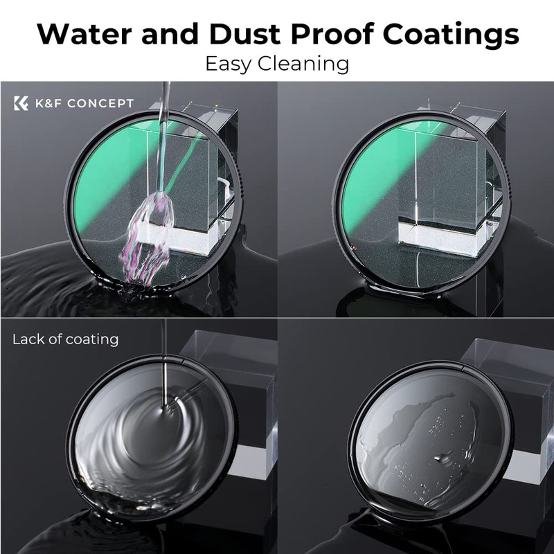 K&F Concept 62mm Shimmer Diffusion 1 Filter Glimmer Effect Multi